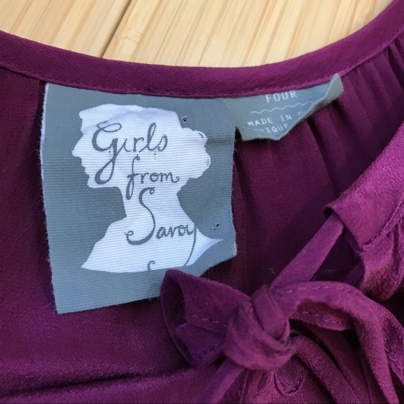 Anthropologie Girls From Savoy Silk Dress, 4. - Picture 5 of 7